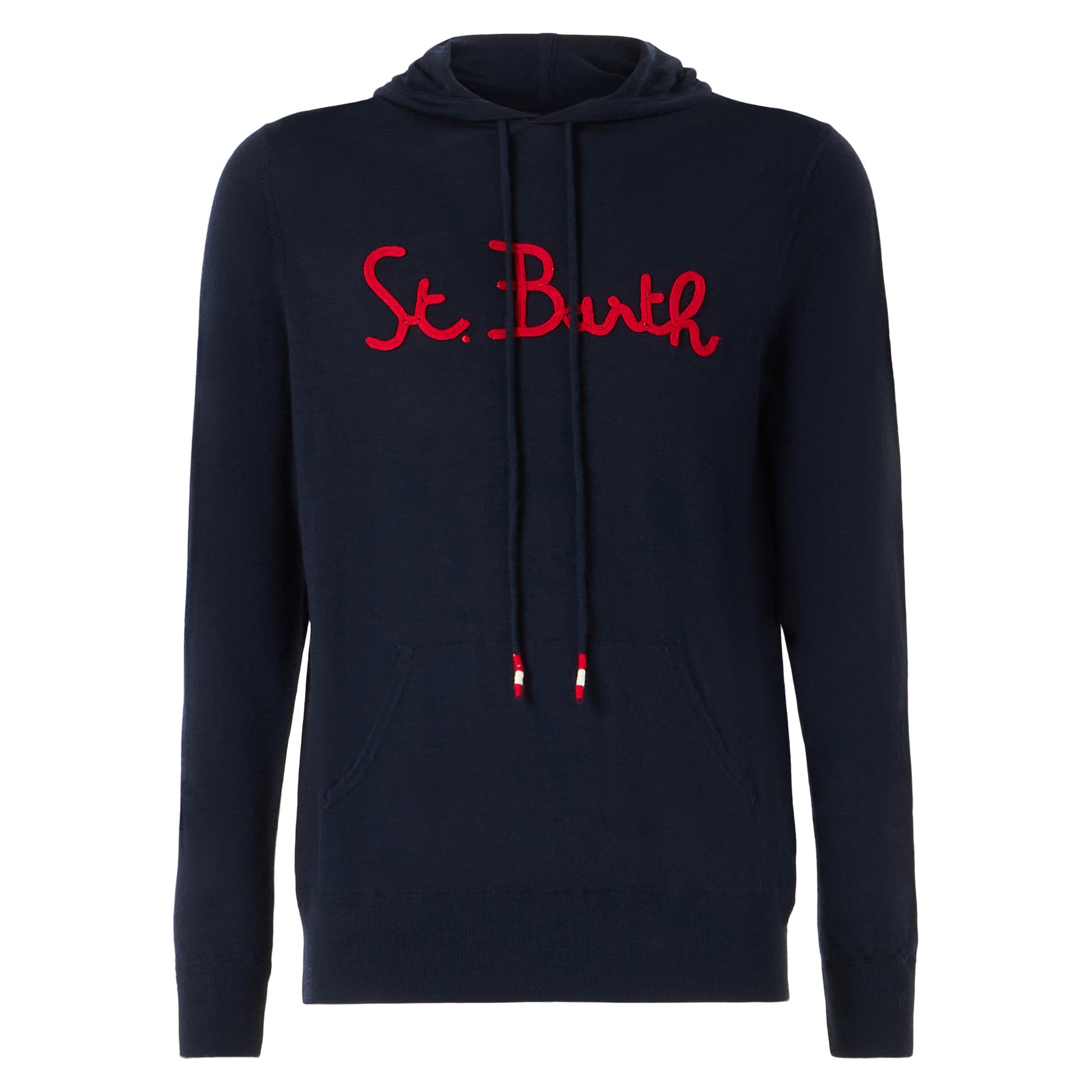 Man navy blue hoodie sweatshirt - MC2 Saint Barth
