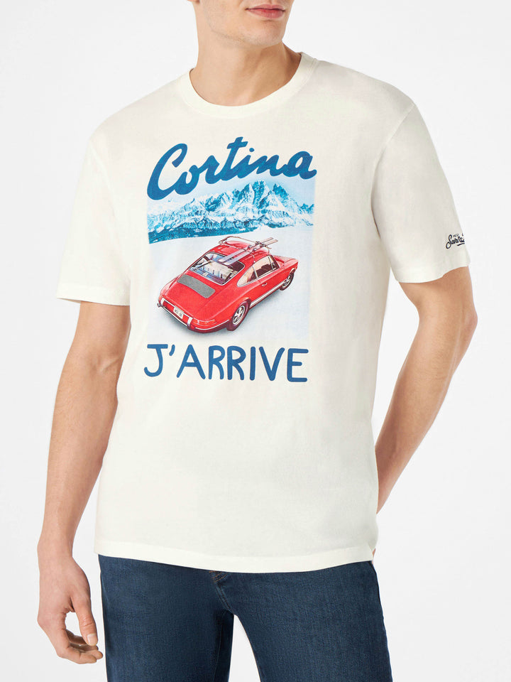 Man t-shirt with Cortina lettering - MC2 Saint Barth