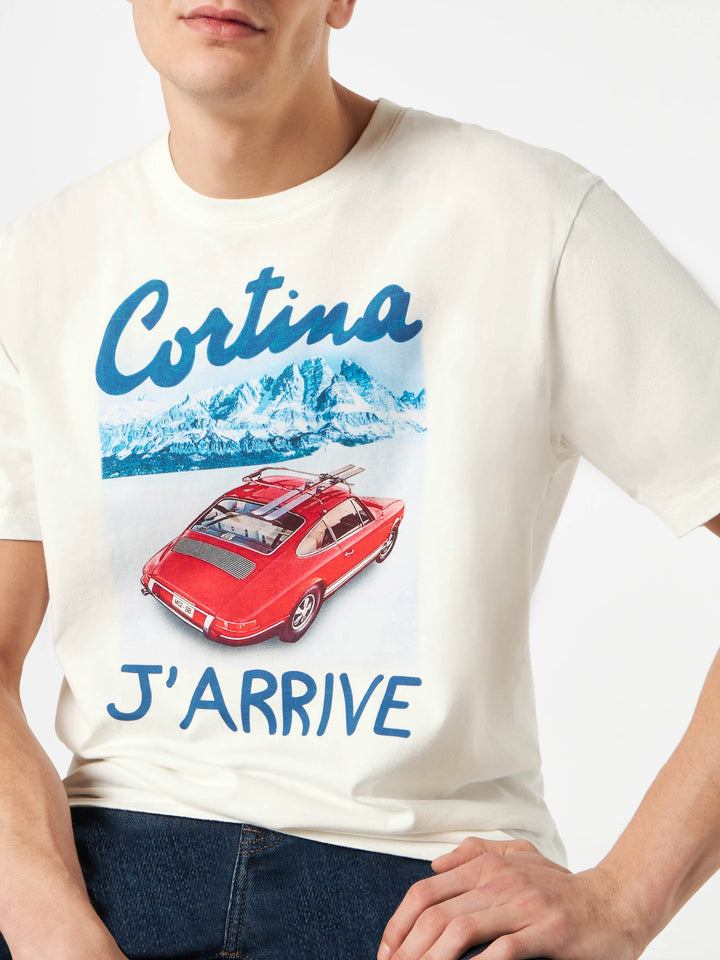 Man t-shirt with Cortina lettering - MC2 Saint Barth