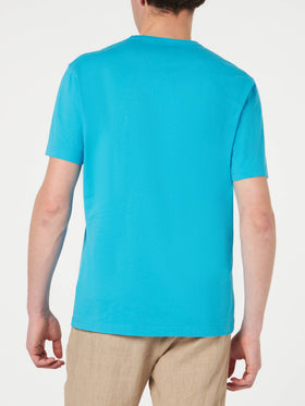 Man light-blue cotton t-shirt - MC2 Saint Barth
