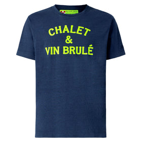 T-shirt Man Chalet & Vin Brulé neon yellow print - MC2 Saint Barth