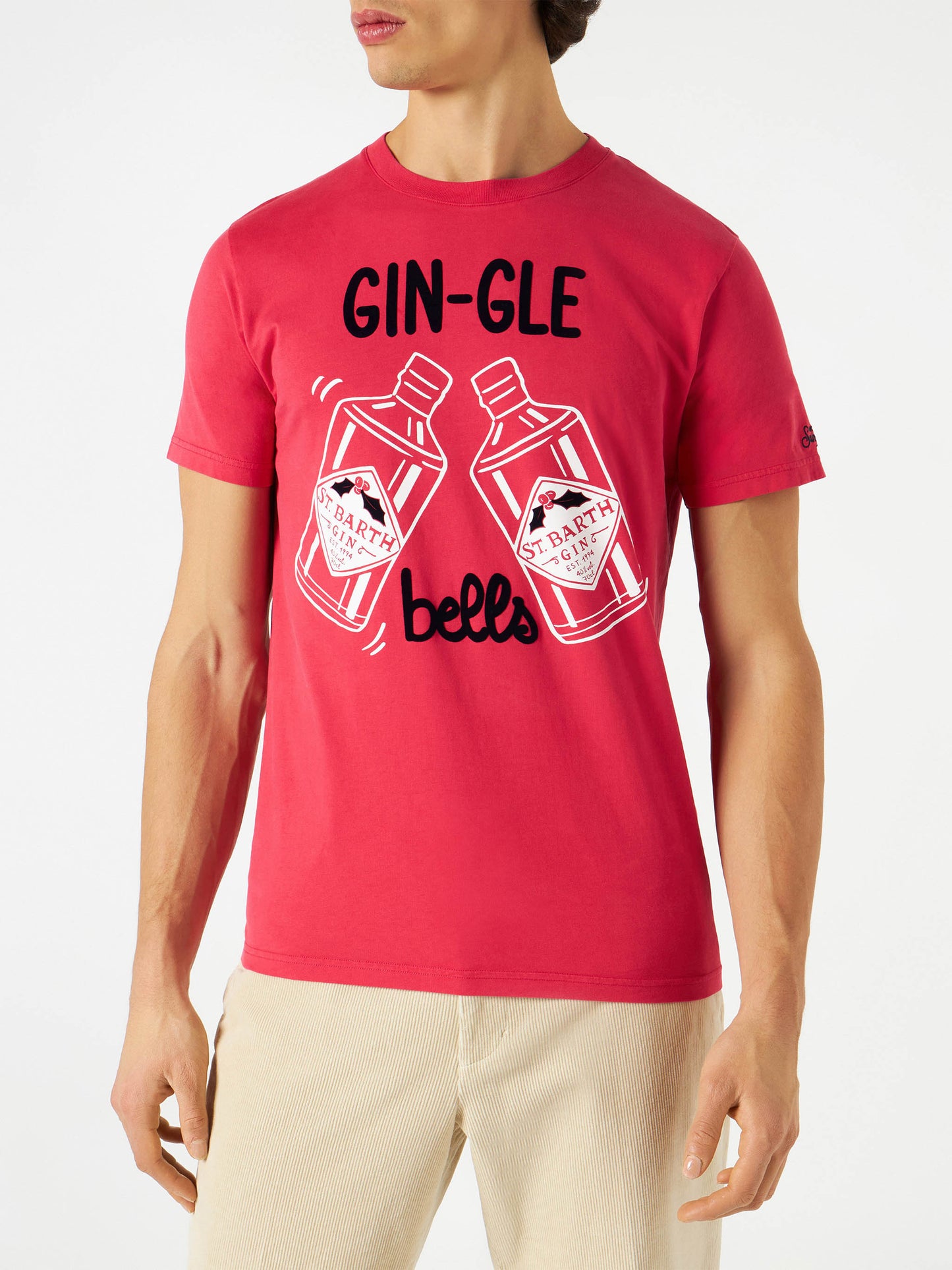 Man t-shirt Gin-Gle Bells print - MC2 Saint Barth