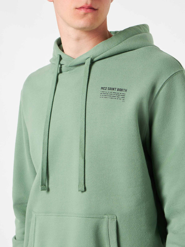 Military green hoodie | Pantone® Special Edition - MC2 Saint Barth