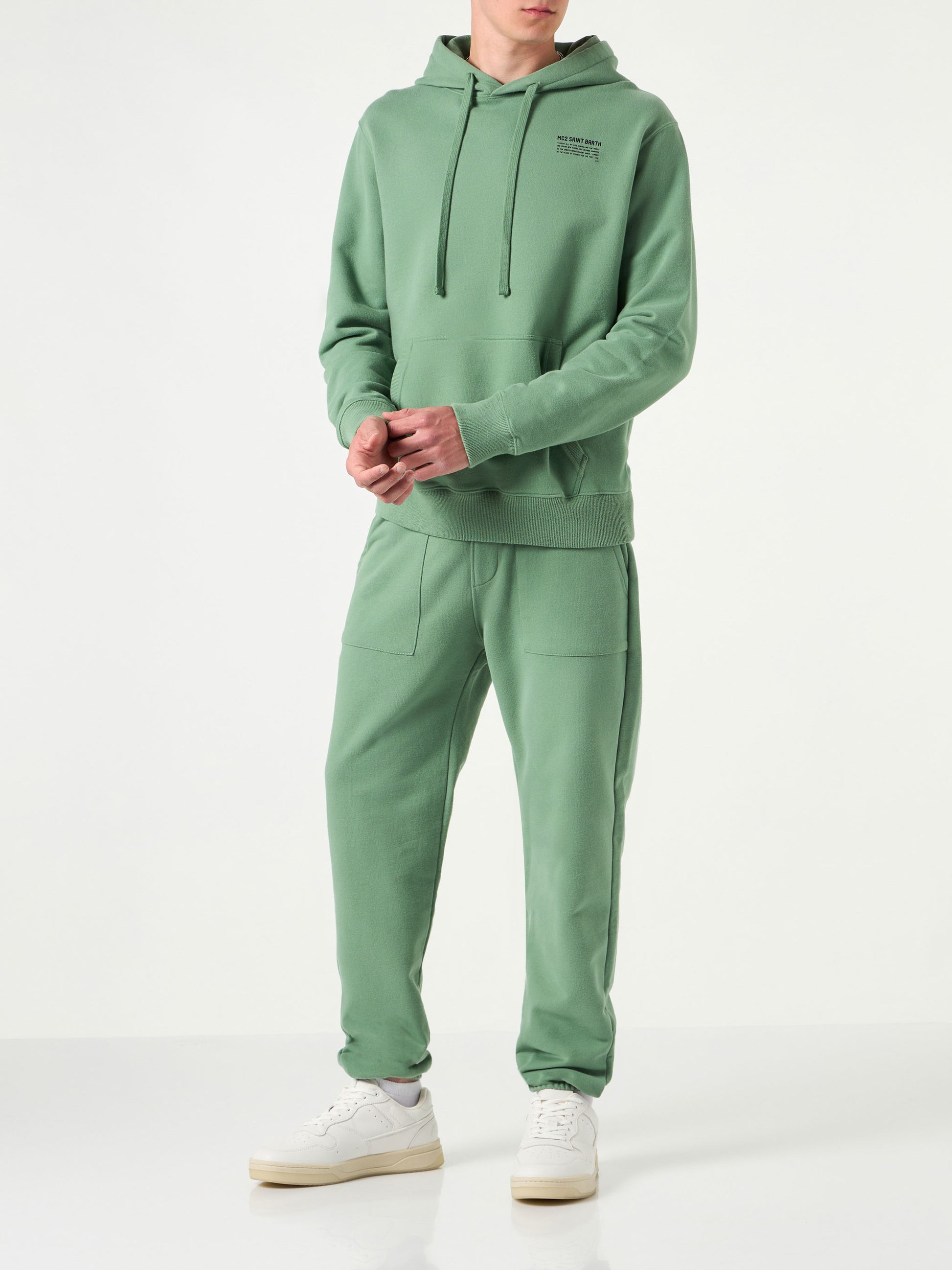 Military green hoodie | Pantone® Special Edition - MC2 Saint Barth
