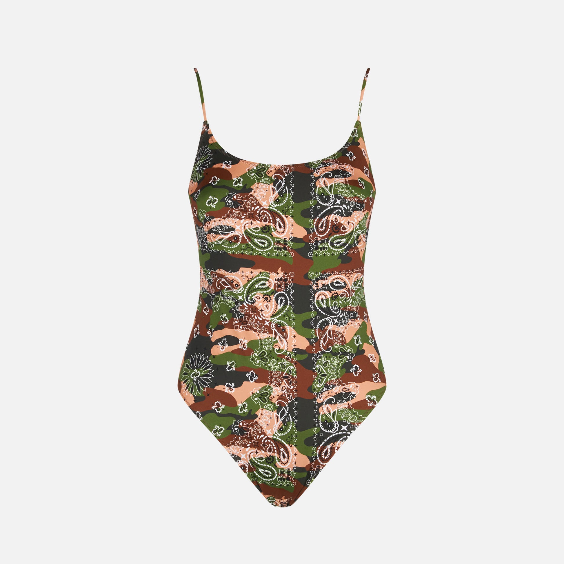 Mimetic bandanna print one piece swimsuit - MC2 Saint Barth