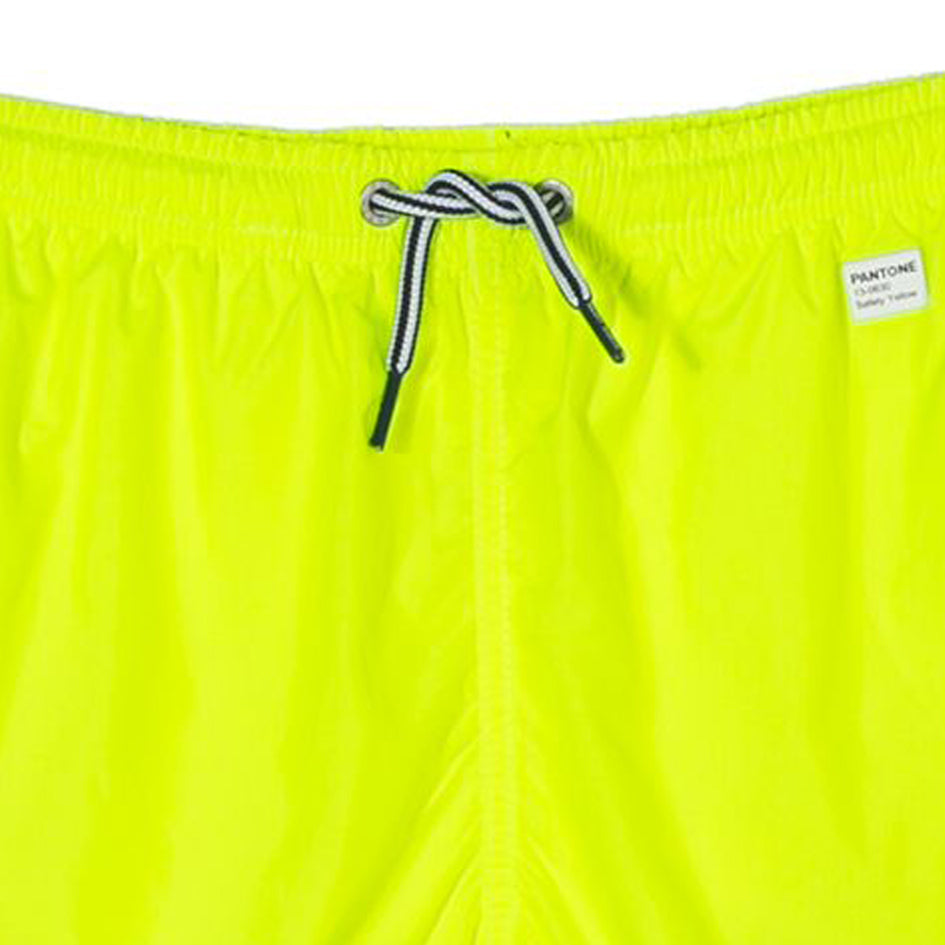 Fluo yellow light fabric boy swim shorts | Pantone® Special Edition - MC2 Saint Barth