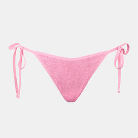 Damen-Badehose in Crinkle-Rosa