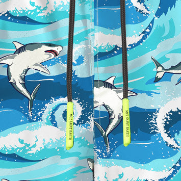 Shark print boy swim shorts surf style - MC2 Saint Barth