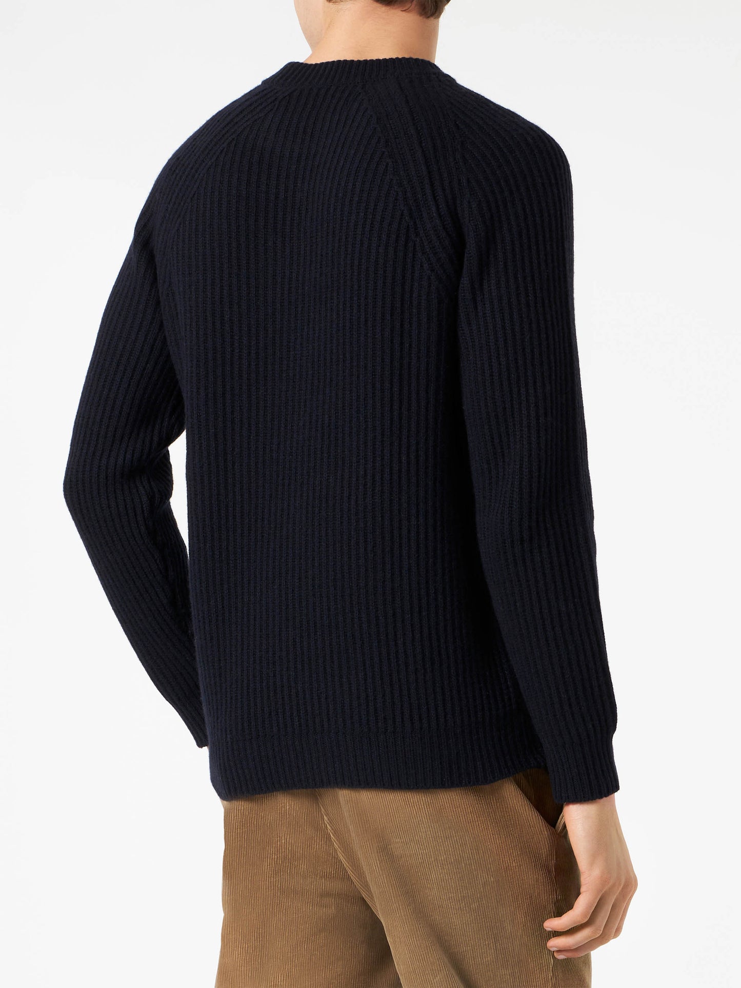 Ribbed blue sweater - MC2 Saint Barth