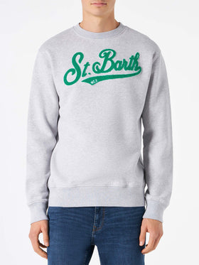 Man crewneck sweatshirt with terry logo - MC2 Saint Barth