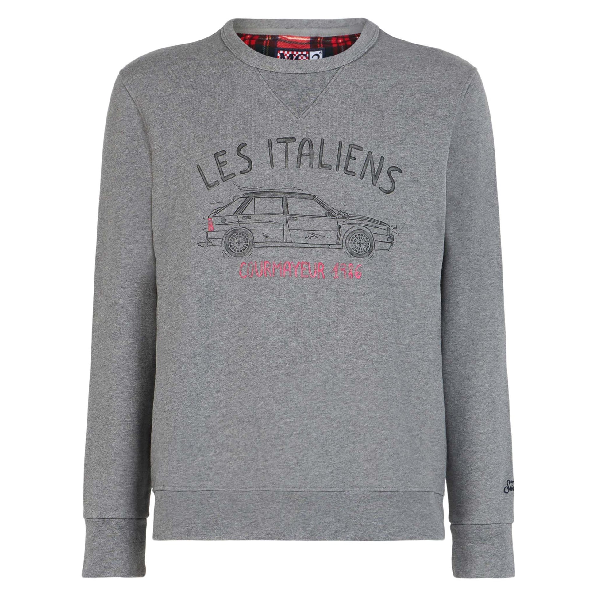 Cotton sweatshirt with Les Italiens print - MC2 Saint Barth