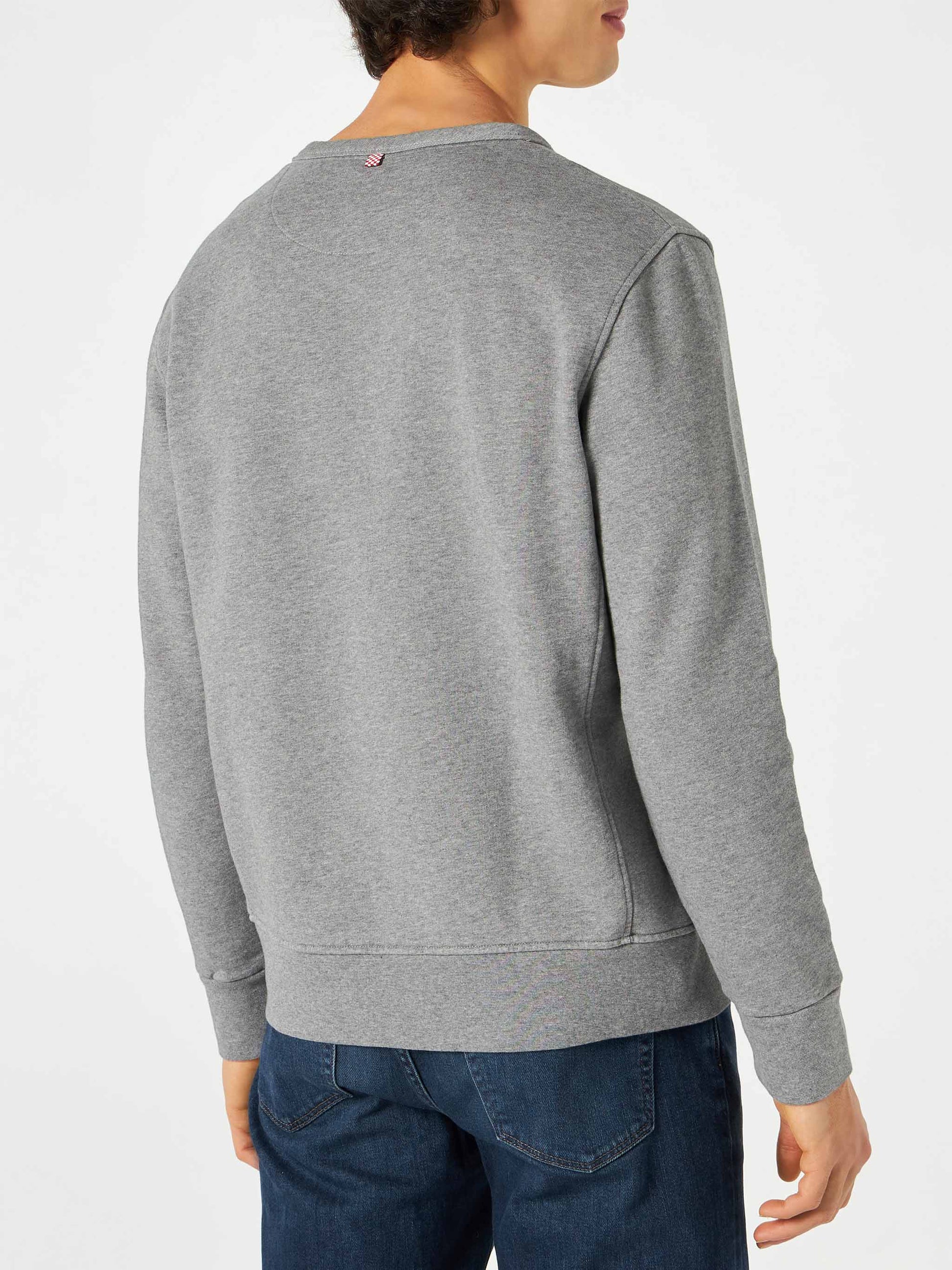 Cotton sweatshirt with Les Italiens print - MC2 Saint Barth