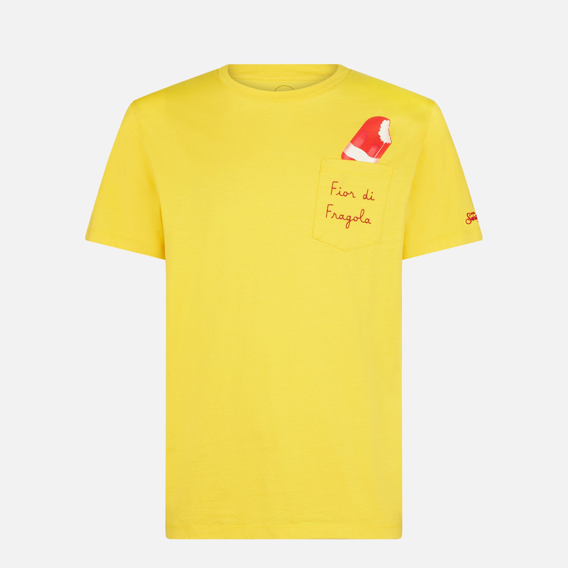 Fior di Fragola cotton t-shirt with embroidery| ALGIDA® SPECIAL EDITION - MC2 Saint Barth