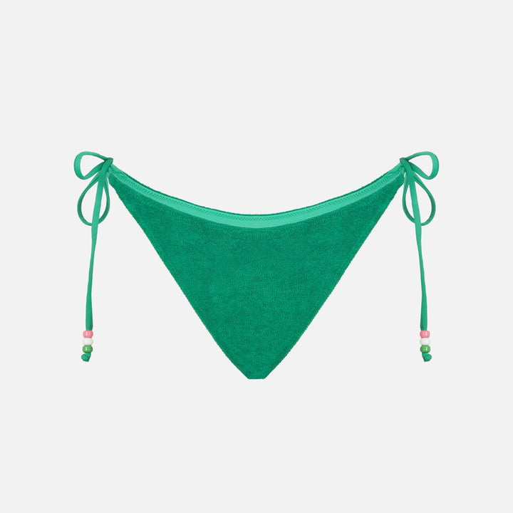 Woman terry swim briefs with charms - MC2 Saint Barth