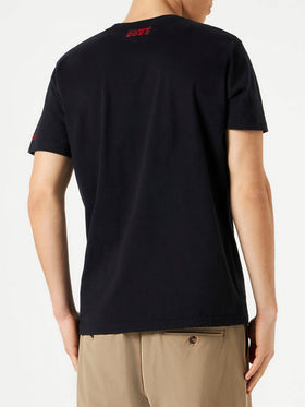 Man t-shirt with Super G embroidery | SUPER G SPECIAL EDITION - MC2 Saint Barth