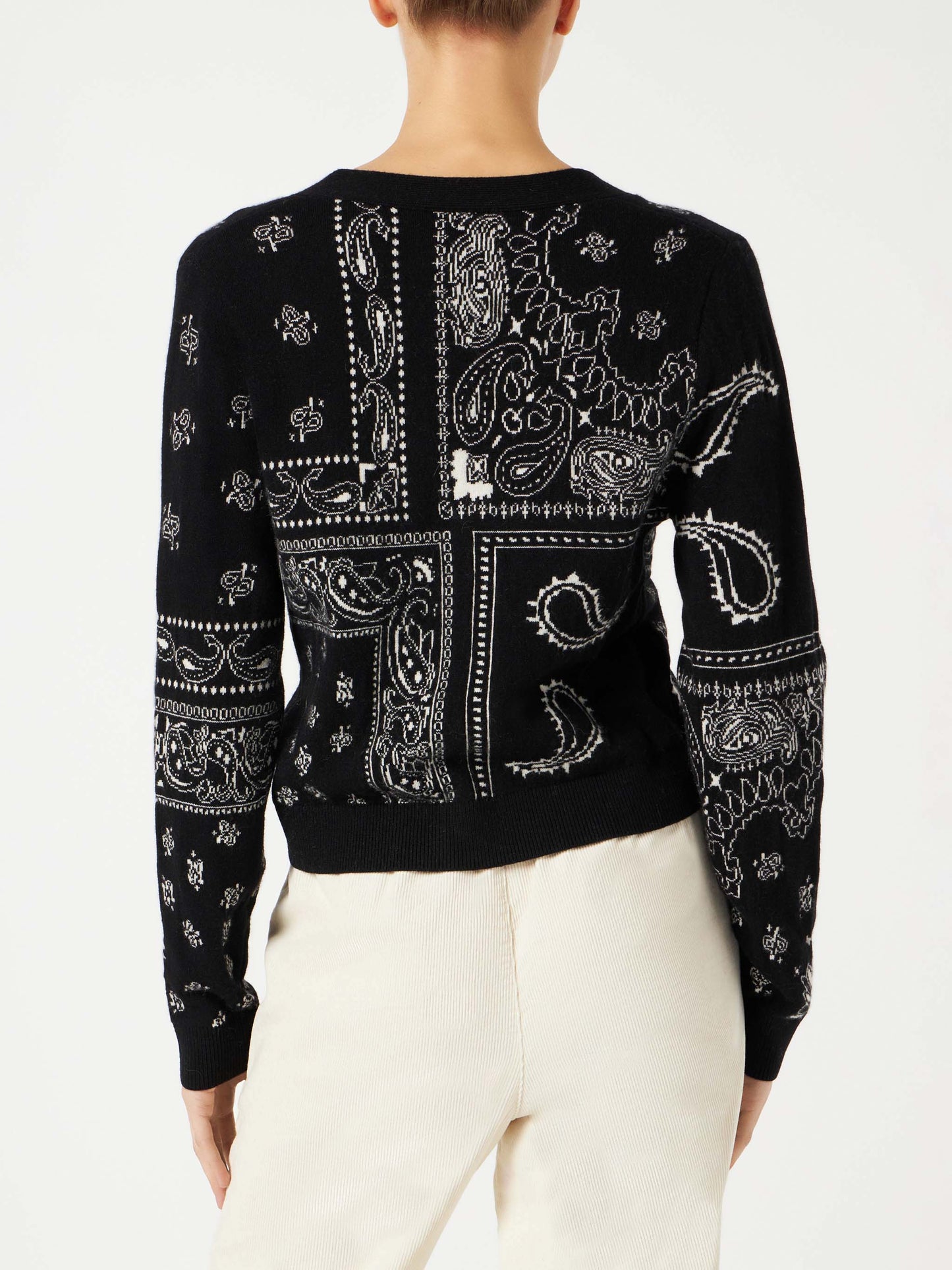 Woman cropped cardigan with Saint Barth embroidery - MC2 Saint Barth