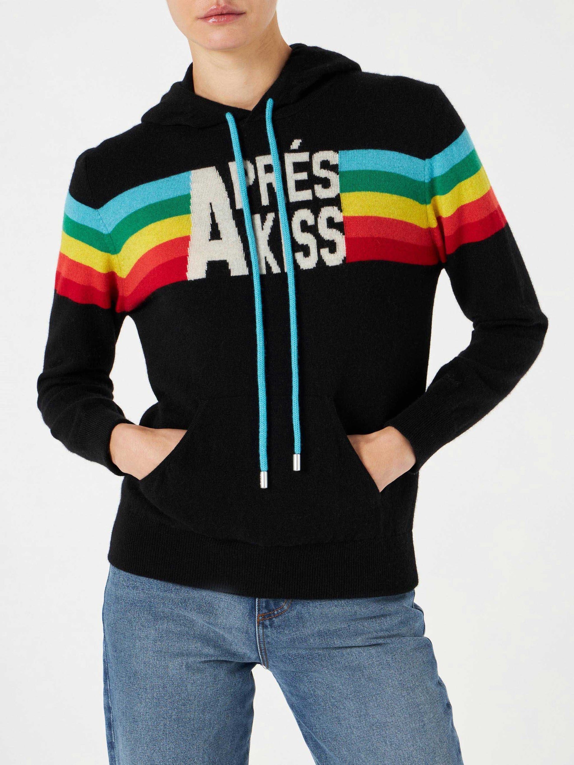 Knitted sweatshirt with rainbow intarsia - MC2 Saint Barth