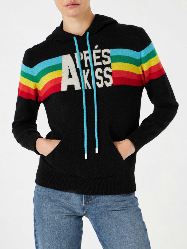Knitted sweatshirt with rainbow intarsia - MC2 Saint Barth
