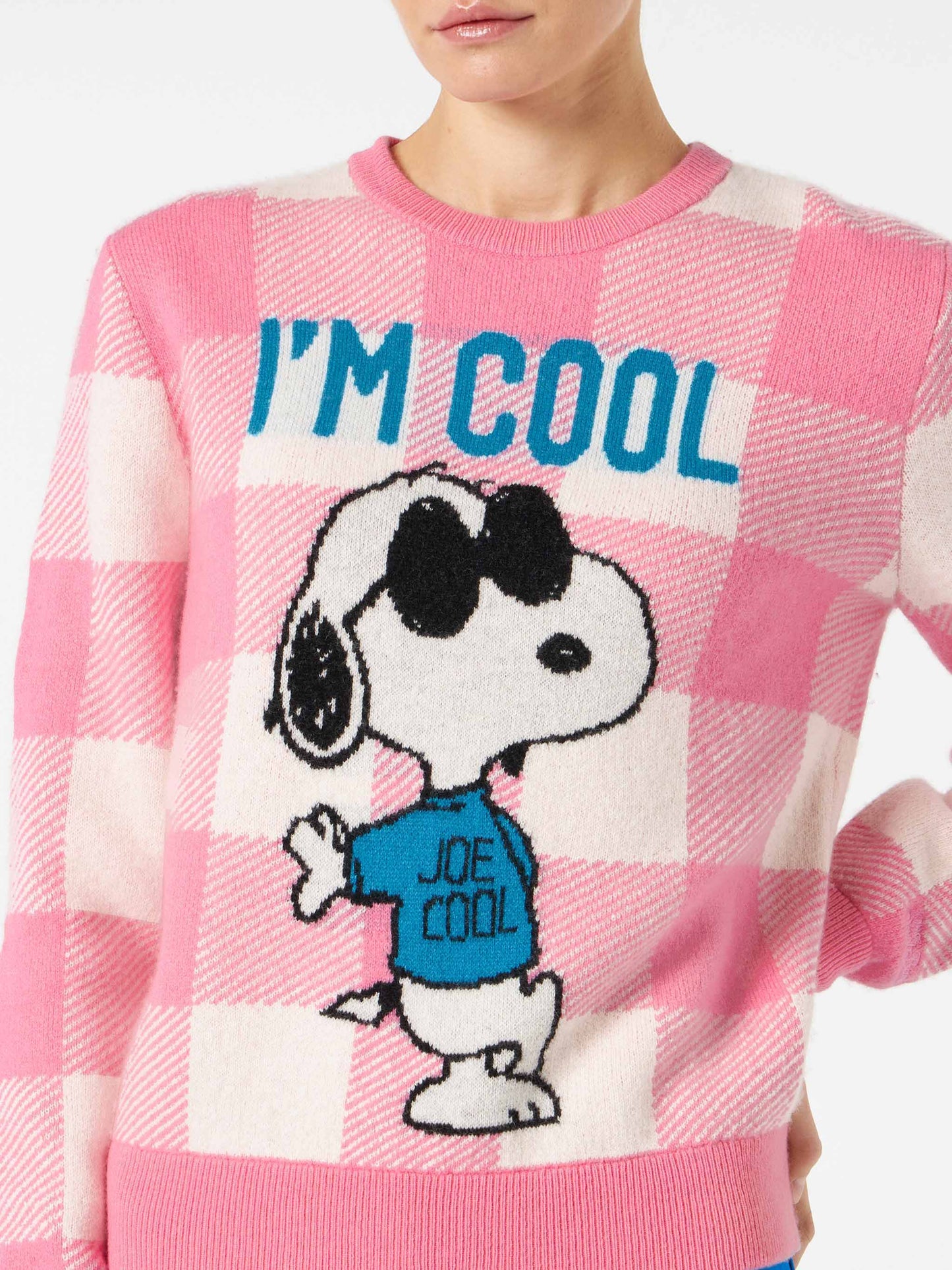 Woman sweater with Snoopy I'm Cool print | SNOOPY - PEANUTS™ SPECIAL EDITION - MC2 Saint Barth