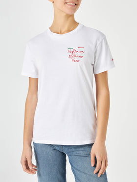 Woman cotton t-shirt with embroidery - MC2 Saint Barth